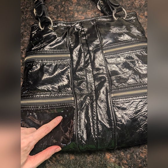 Via Spiga black patent leather purse - Picture 8 of 15